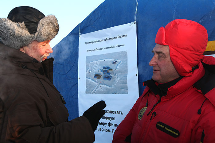 Heiner Kubny im Gespräch mit Mikhail Krasnoperov.